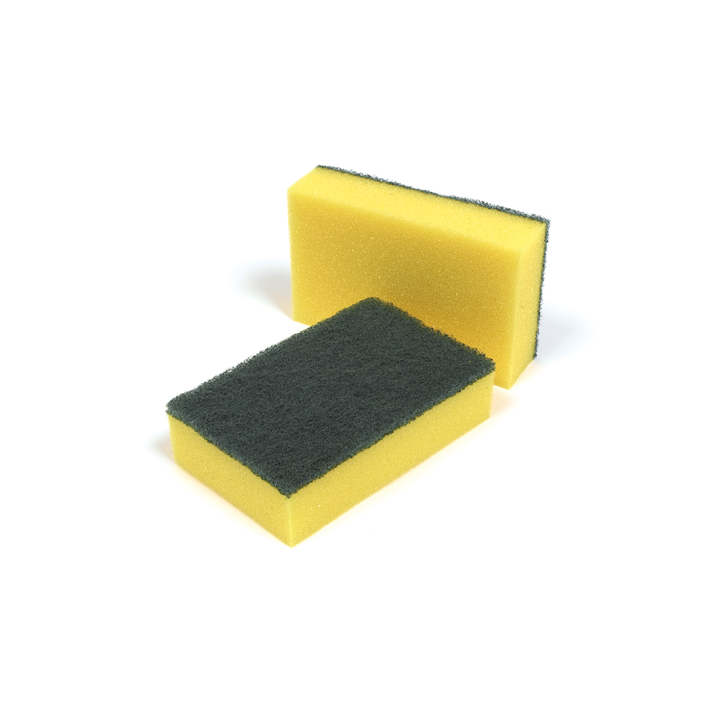 Non-Scratch Finger Gripped Sponge Scourer White - Robert Scott