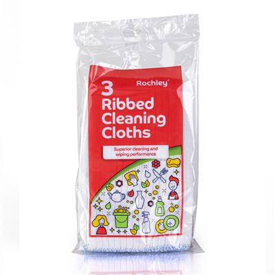 3 Rochley Ribbed Cleaning Cloths