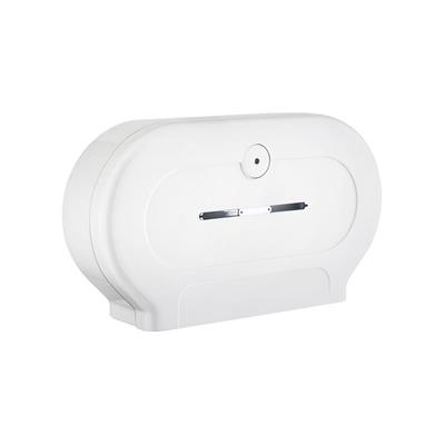 Twin Midi Toilet Roll Dispenser White