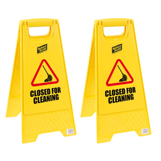 Standard Safety Floor Sign Closed For Cleaning