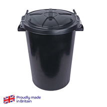 Dustbin Black 90L