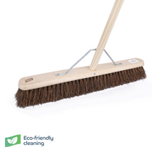 24" Platform Broom Stiff, Metal Stay & 55" Handle