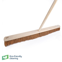 Wooden Broom Platform Soft Coco 36" & Handle FSC 5