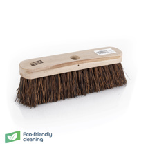 10" Wooden Broom Stiff Bristles 