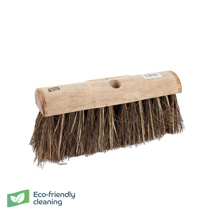 Wooden Broom Round Yard Stiff Basscane FSC 13"