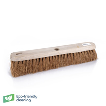 Wooden Broom Platform Soft Coco FSC 18"