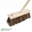 Wooden Broom Square Yard Stiff Bassine 13" & Handl