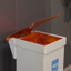 Pedal Bin Enclosed Fire Retardant 18L