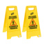 Standard Safety Floor Sign Male/Male Attendant